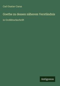 Produktbild: Goethe zu dessen n&auml;herem Verst&auml;ndnis