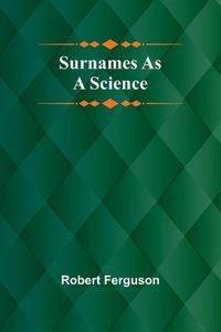 Produktbild: Surnames as a Science