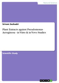 Produktbild: Plant Extracts against Pseudomonas Aeroginosa - in Vitro & in Vovo Studies