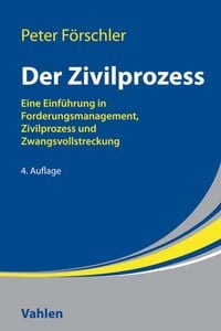 Bild vom Artikel Der Zivilprozess vom Autor Peter Förschler