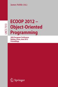 Produktbild: ECOOP 2012 -- Object-Oriented Programming