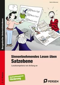 Produktbild: Sinnentnehmendes Lesen &uuml;ben: Satzebene
