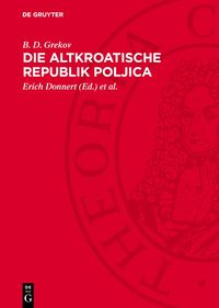 Produktbild: Die altkroatische Republik Poljica
