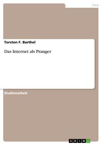 Produktbild: Das Internet als Pranger