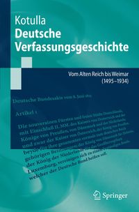 Produktbild: Deutsche Verfassungsgeschichte