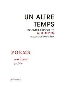 Produktbild: Un altre temps : Poemes escollits