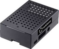 Produktbild: Renkforce RBP-ALC100 SBC-Geh&auml;use Passend f&uuml;r (Entwicklungskits): Raspberry Pi&reg; inkl. aktiven K&uuml;hler Schwarz