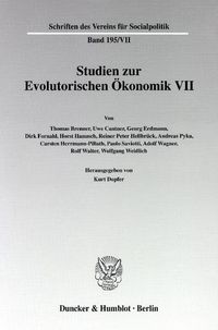 Produktbild: Studien zur Evolutorischen &Ouml;konomik VII.