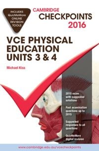 Produktbild: Cambridge Checkpoints Vce Physical Education Units 3 and 4 2016 and Quiz Me More