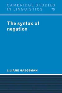 Produktbild: The Syntax of Negation