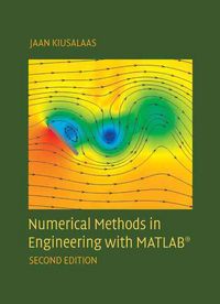 Produktbild: Kiusalaas, J: Numerical Methods in Engineering with MATLAB (