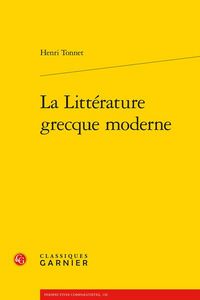 Produktbild: La litt&eacute;rature grecque moderne