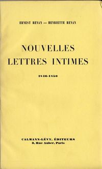 Produktbild: Nouvelles lettres intimes 1846-1850