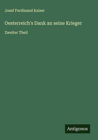 Produktbild: Oesterreich's Dank an seine Krieger