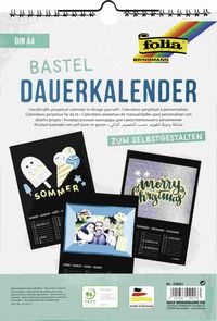 Bild vom Artikel Folia  Dauerkalender mit Spiralbindung 170g/m², DIN A4, Papier schwarz, Druck silber vom Autor 