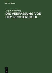 Produktbild: Die Verfassung vor dem Richterstuhl