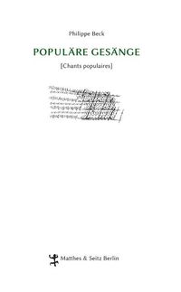 Produktbild: Popul&auml;re Ges&auml;nge