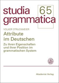 Produktbild: Attribute im Deutschen