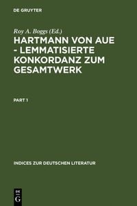 Produktbild: Hartmann von Aue &ndash; Lemmatisierte Konkordanz zum Gesamtwerk