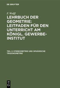 Produktbild: Stereometrie und sph&auml;rische Trigonometrie