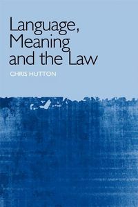Produktbild: Language, Meaning and the Law