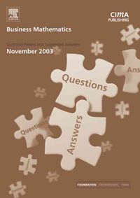 Produktbild: Business Mathematics November 2003 Exam Q&as
