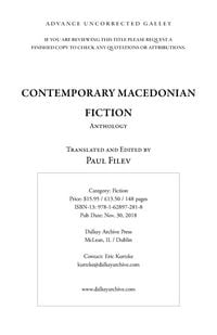 Produktbild: Contemporary Macedonian Fiction