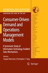 Produktbild: Consumer-Driven Demand and Operations Management Models