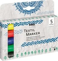 Produktbild KREUL Textil Marker medium 5er Set