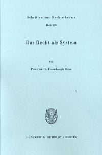 Produktbild: Das Recht als System.