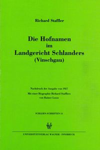 Die Hofnamen im Landgericht Schlanders (Vinschgau)