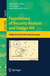Produktbild: Foundations of Security Analysis and Design VIII
