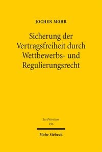 Produktbild: Sicherung der Vertragsfreiheit durch Wettbewerbs- und Regulierungsrecht