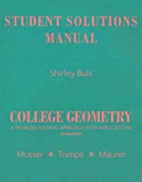 Produktbild: Musser, G: Student Solutions Manual for College Geometry
