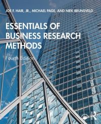 Produktbild: Hair Jr., J: Essentials of Business Research Methods