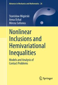 Produktbild: Nonlinear Inclusions and Hemivariational Inequalities