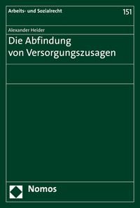 Produktbild: Die Abfindung von Versorgungszusagen