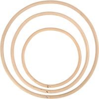 Produktbild: Creativ Company Bambusring, D 15,3+20,3+25,5 cm, 3 Stk, 1 Set
