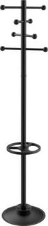 Produktbild: Maul Garderobenst&auml;nder 9401090 MAULsaphir Anzahl der Haken: 8 (&Oslash; x H) 36 mm x 171 mm Schwarz (RAL 9004, matt) 1 St.