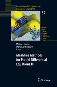 Produktbild: Meshfree Methods for Partial Differential Equations III
