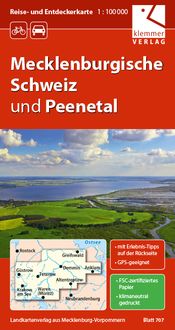 Produktbild: Reise- und Entdeckerkarte Mecklenburgische Schweiz und Peenetal