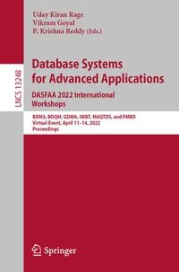 Produktbild: Database Systems for Advanced Applications. DASFAA 2022 International Workshops