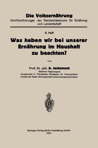 Produktbild: Was haben wir bei unserer Ern&auml;hrung im Haushalt zu beachten?