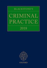 Produktbild: Blackstone's Criminal Practice 2018