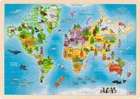 Produktbild: Einlegepuzzle Welt