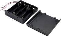 Produktbild: TRU COMPONENTS SBH341-1AS Batteriehalter 4x Mignon (AA) Kabel