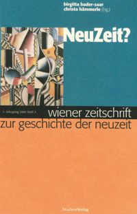 Bild vom Artikel Wiener Zeitschrift zur Geschichte der Neuzeit 2/01 vom Autor Birgitta Bader-Zaar