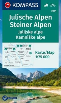 Produktbild: KOMPASS Wanderkarte 2801 Julische Alpen/Julijske alpe, Steiner Alpen/Kamniske alpe 1:75.000