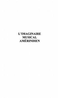 Produktbild: L'imaginaire musical amerindien