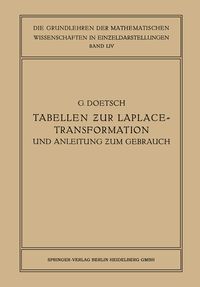 Produktbild: Tabellen zur Laplace-Transformation und Anleitung zum Gebrauch